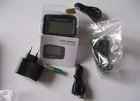 Беспроводной текстовый приемник 1 шт. перезаряжаемый пейджер POCSAG USB ID