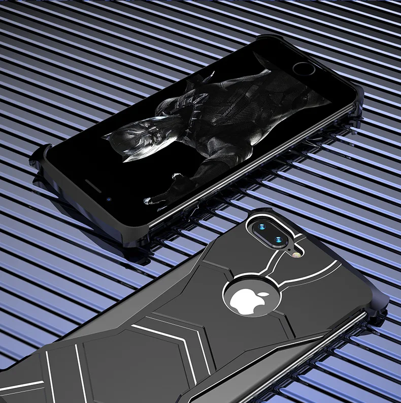 Ультратонкий металлический чехол Ironman для iphone6 7 8plus XR XS Max R just Черная пантера Simon