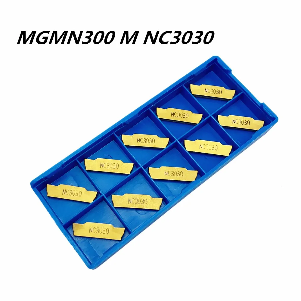 Токарный инструмент твердосплавное лезвие MGMN300 M NC3030 10 шт. инструменты для