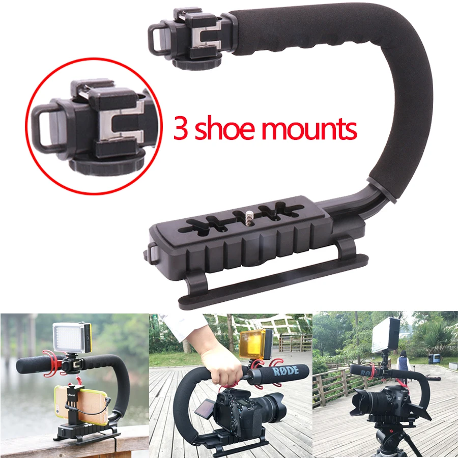 Ulanzi Камера Ручка U Grip видео шестерни телефон Steadicam Стабилизатор установка для Youtube Vlogging потоковая запись для Nikon Canon