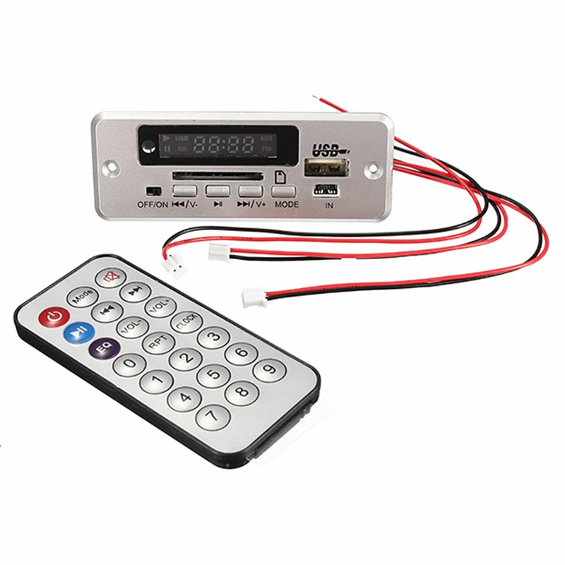 LEORY MP3 декодер доска звуковой модуль 5 V светодиодный декодирующая плата с