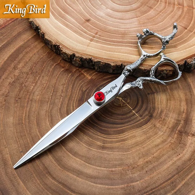 7 INCH Cutting Профессиональные ножницы для ухода за собаками, 7 дюймов, филировочные ножницы для собак, 46 в или 21 большой зуб, ручка дракона, Kingbird, новинка - Цвет: 7 INCH Cutting