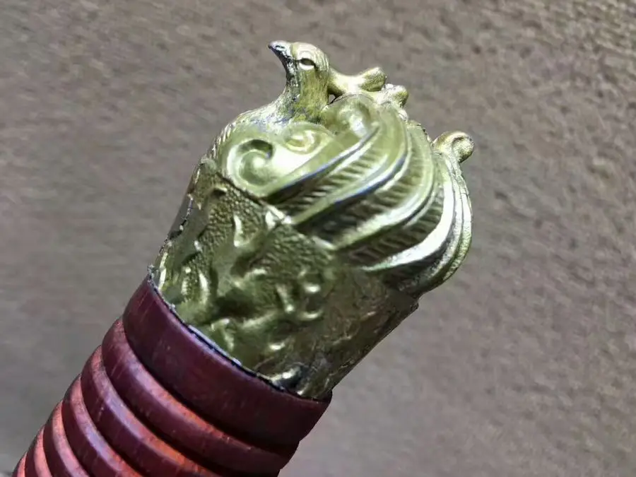 Full Tang Chinese Han Dynasty Sharp Battle Sword Hand Forging High Manganese Steel Blade Red Wood Scabbard | Дом и сад