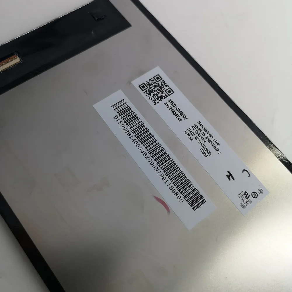 Запчасти для панели экрана ЖК дисплея Модель № B080EAN02.2 CLAA080WQ05 Lenovo IdeaTab A8 50 A5500