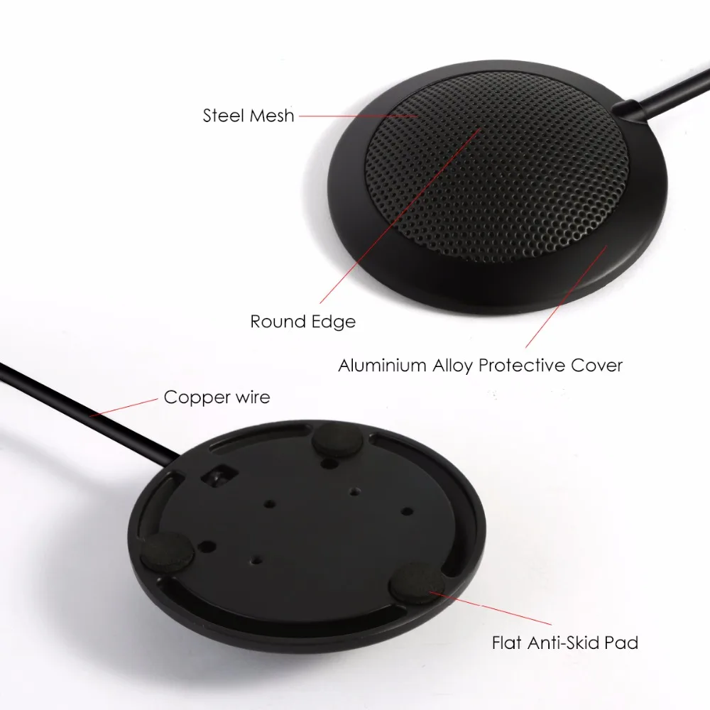 SOONHUA 3 5 мм USB Plug and Play 1 7 метровый кабель встречи Студийный микрофон Топ