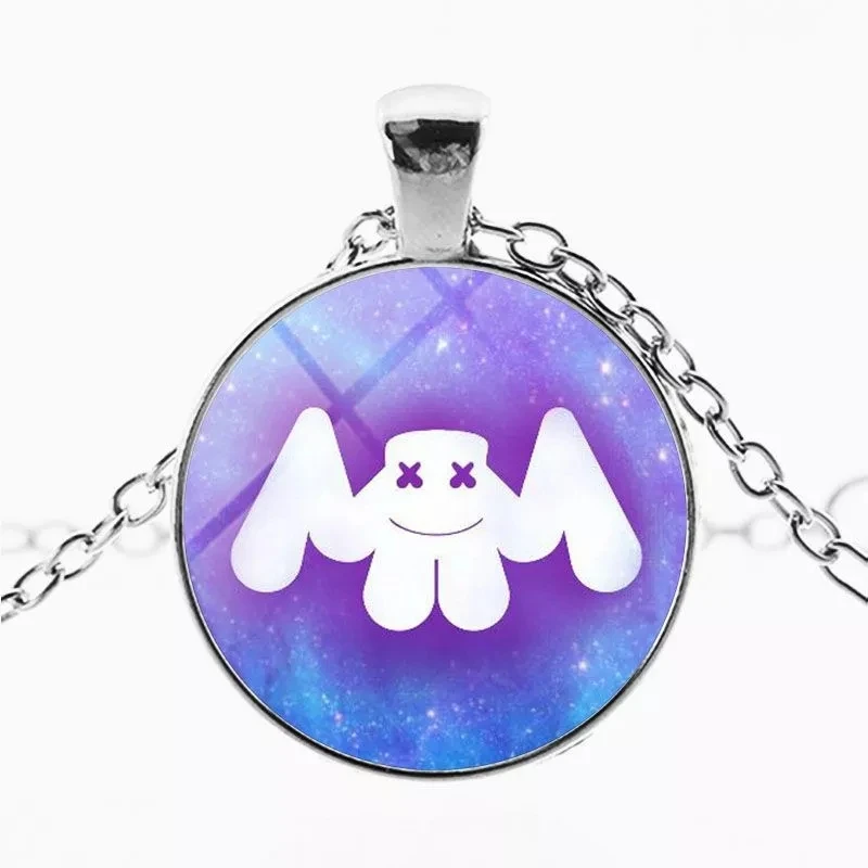 ZSQH DJ Marshmello 7 стиль кулон ожерелье для детей косплей костюм аксессуары милые Marshmallo