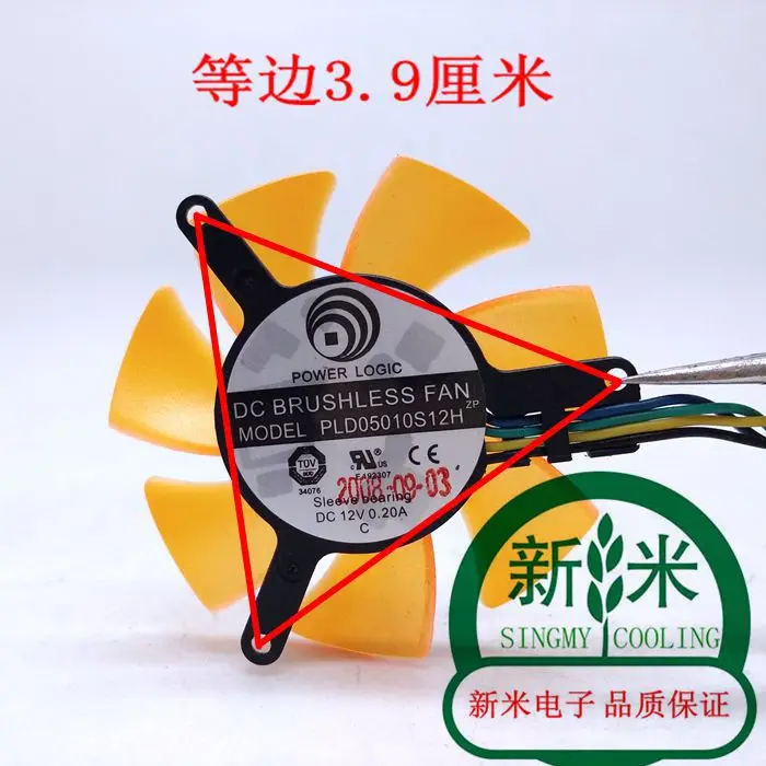 Новый POWER LOGIC PLD05010S12H 12V 0.20A диаметр 4 7 см отверстие размер 39 мм Графика карты