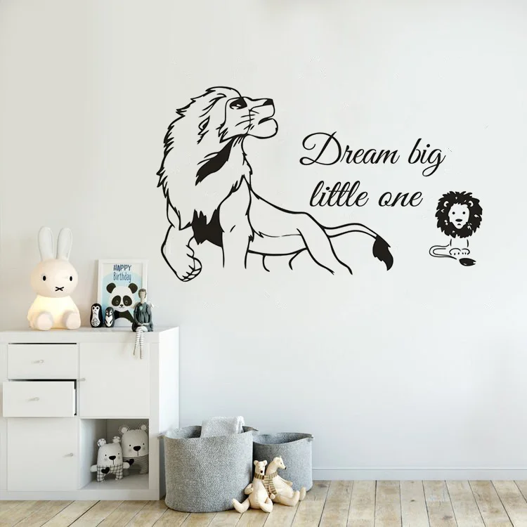 Виниловые наклейки на стену с изображением короля льва Simba Father мечта о большом