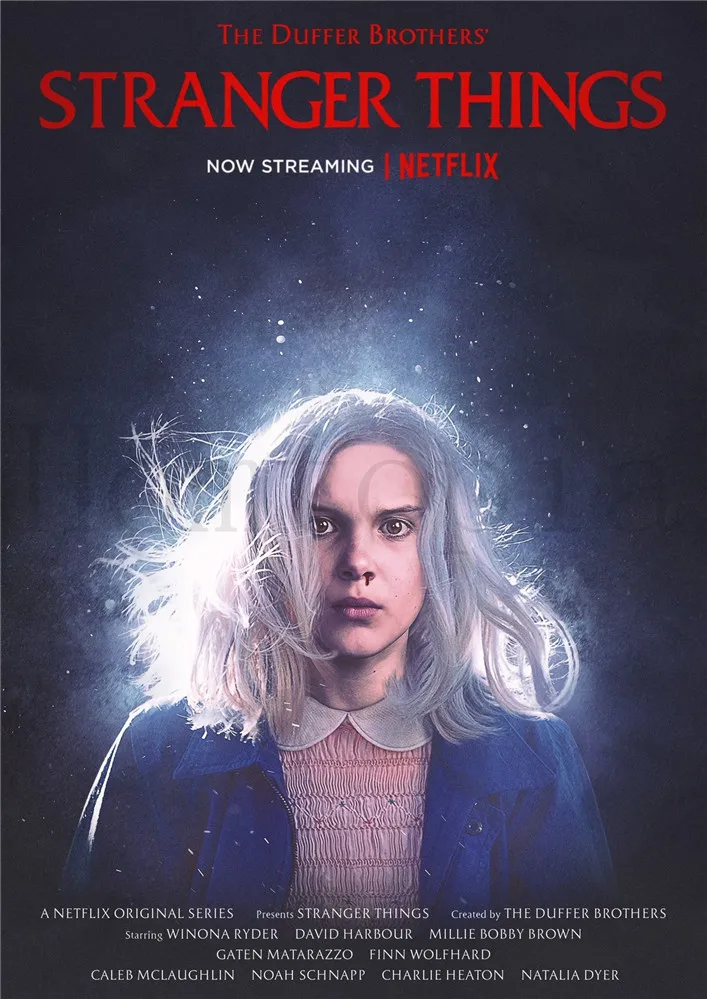 Stranger Things сезон 2 постеры для фильмов настенные наклейки белые бумажные принты