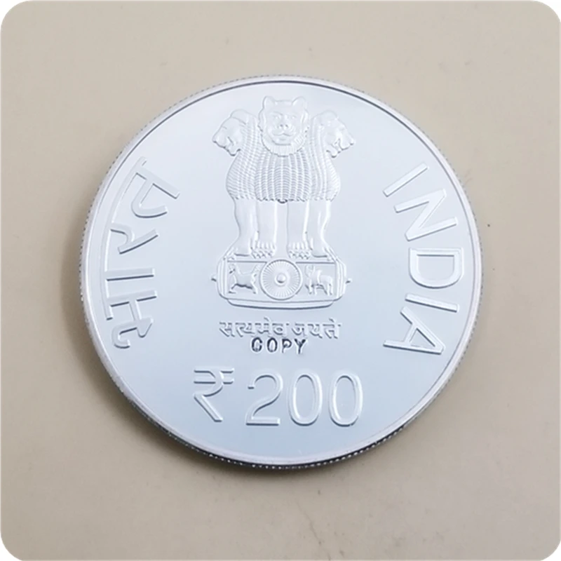2015 India 200 Rupees (200th годовщина Tatya Tope) копия монеты | Дом и сад  | АлиЭкспресс