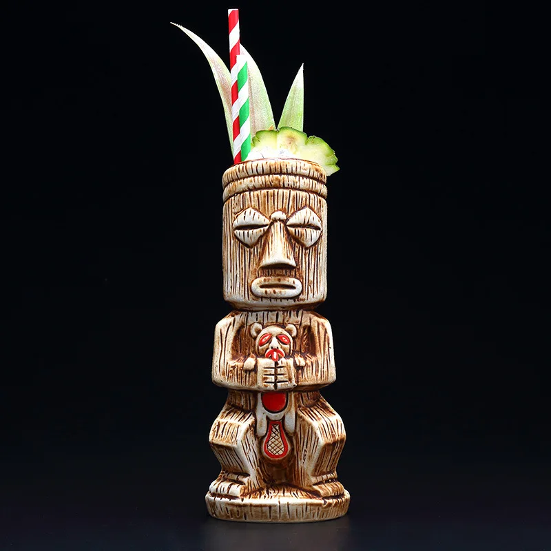 480 мл Гавайские кружки Tiki Коктейльная чашка пиво напитки Вино керамические
