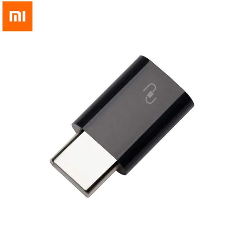 XIAOMI Type-C USB Adapter Mi4c Original Micro USB Female to USB 3.1 Type C Male Cable Convertor Connector Fast Data Sync Black