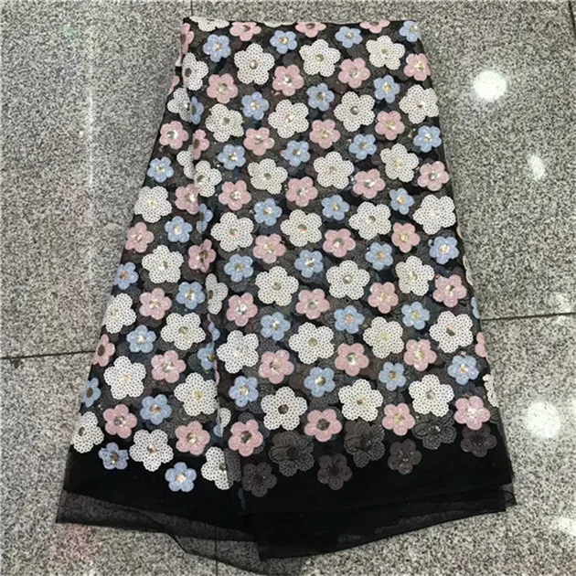 Африканская белая кружевная ткань с пайетками зеленый стиль нигерийская