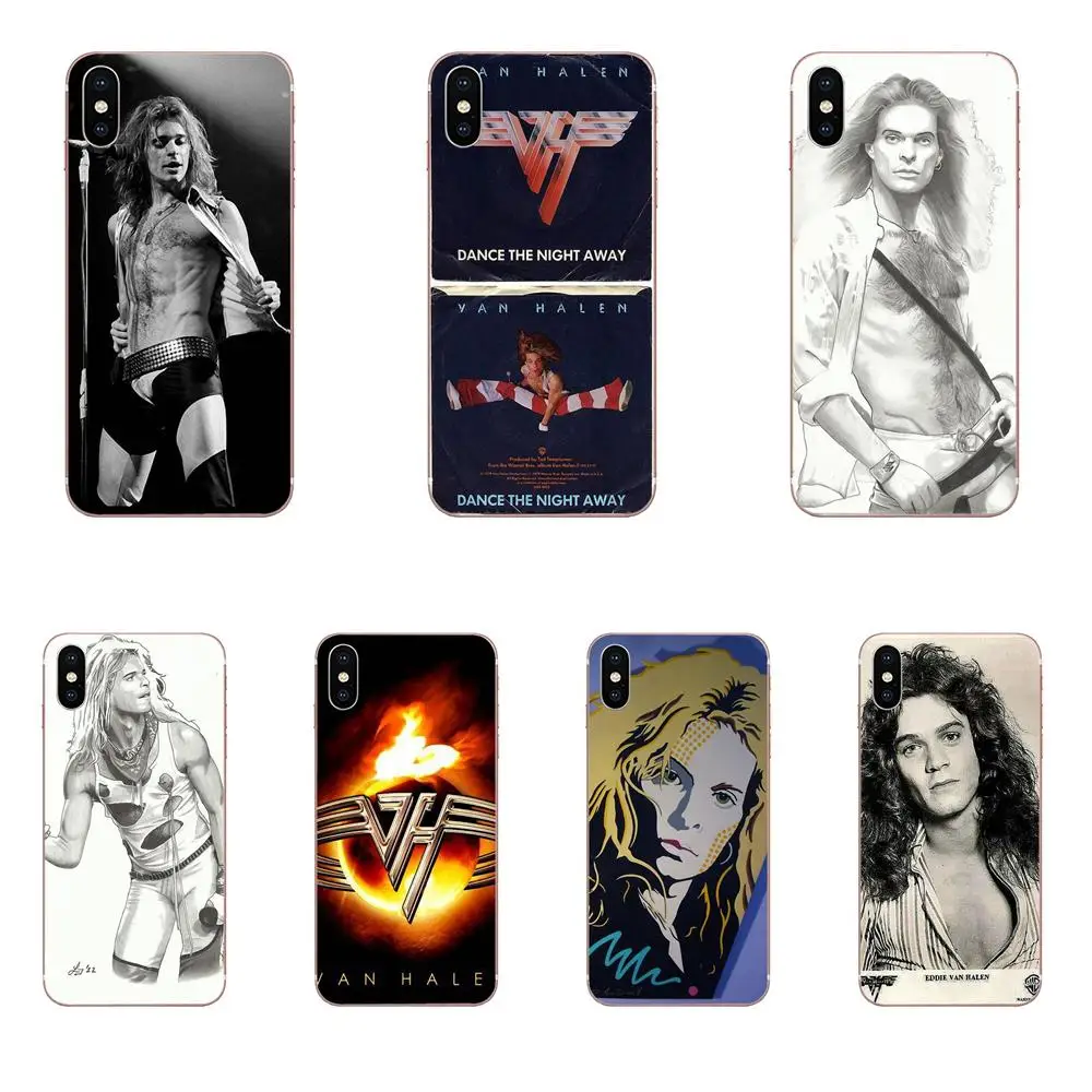 Чехол-книжка Rock Band Van Halen David Lee Roth для Xiaomi Redmi Mi Note 7 8 9 SE Pro Lite Go Play из мягкого ТПУ |