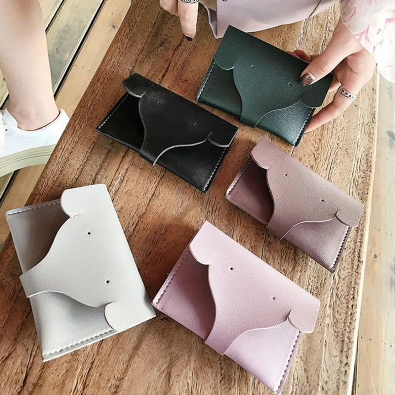 kawai card holder credit cards id cute organizer women cardholder wallet for girls animal tarjetero mujer portefeuille femme | Багаж и