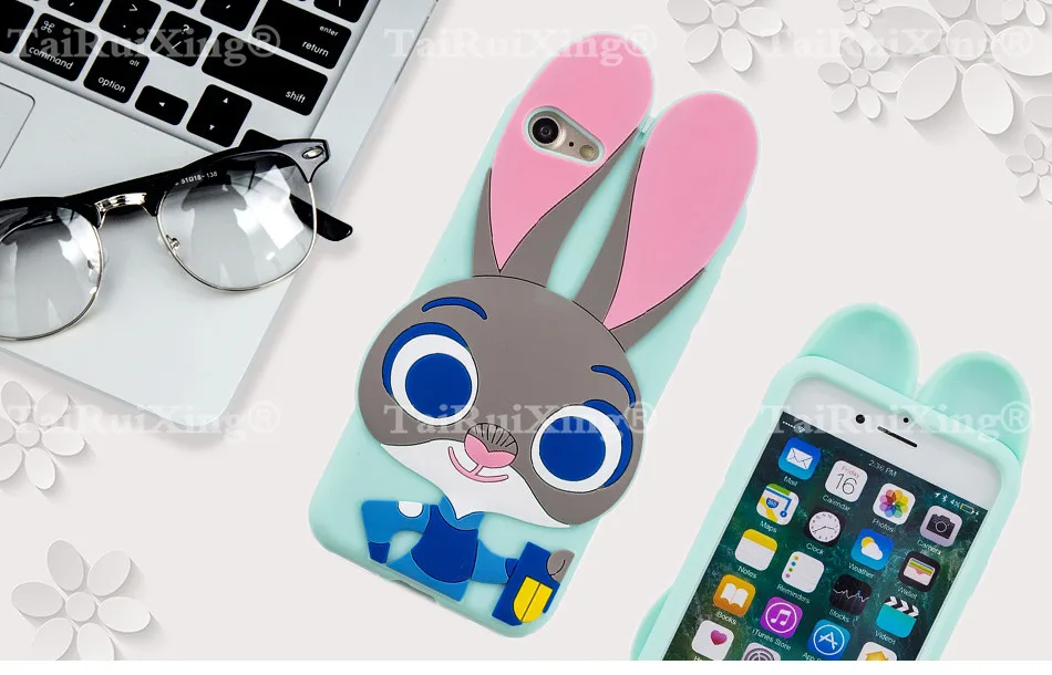 3D мультфильм розовый чехол с единорогом для iphone X 10 4 4S 5 5S 5C SE 6 6S 7 8 Plus 6 7 Plus 8 Plus милый кот Мягкий силиконовый чехол для телефона