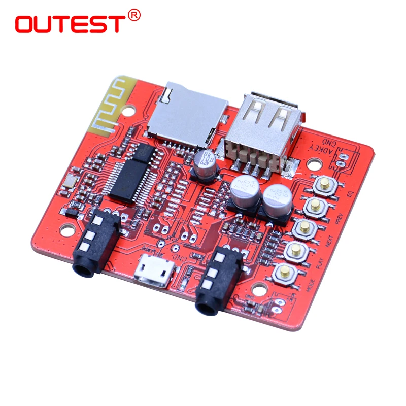OUTEST 5V беспроводной Bluetooth аудио приемник плата модуль для автомобильного с стерео