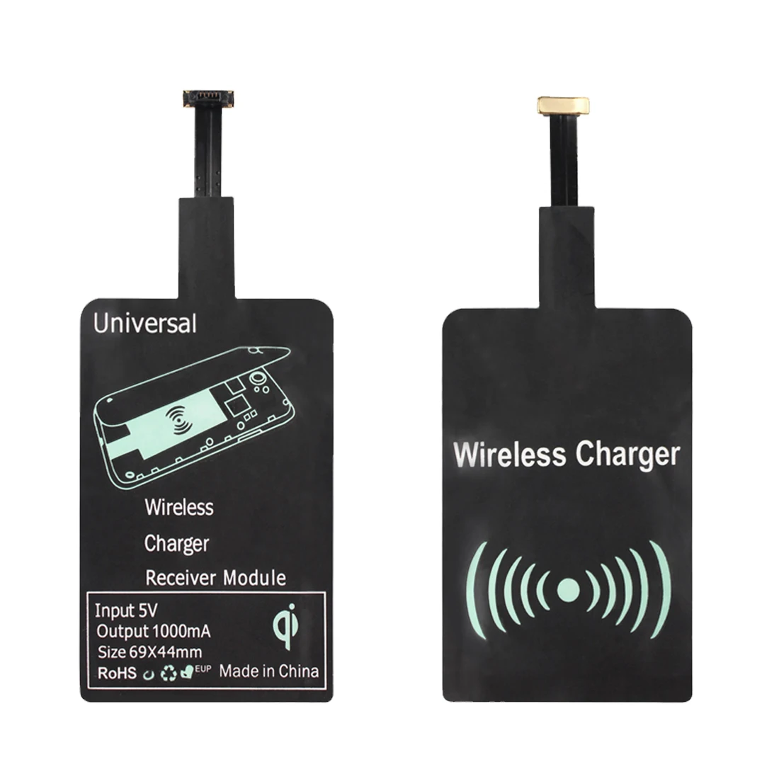 Etmakit, новинка, для Android, Micro USB, универсальное беспроводное зарядное устройство, приемник, адаптер для зарядки, приемный коврик, катушка, чип для samsung, HUAWEI