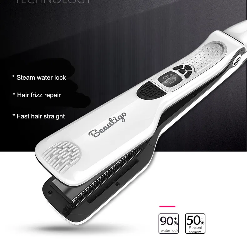 Выпрямитель для волос с ЖК дисплеем|steam flat iron|flat ironlcd hair |