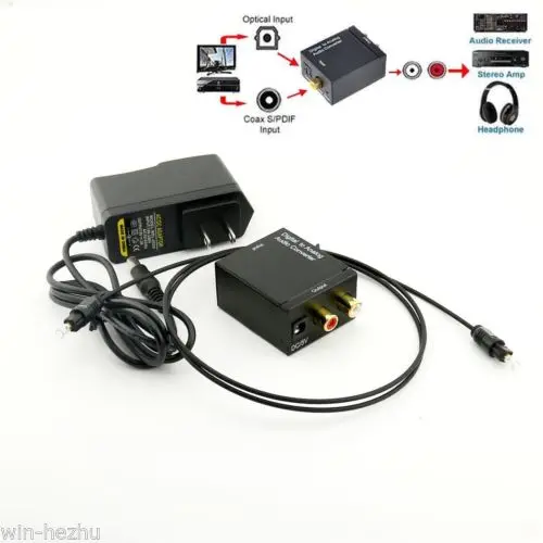 1 шт. 3 5 мм цифровой Toslink оптический коаксиальный аналоговый RCA L/R аудио конвертер