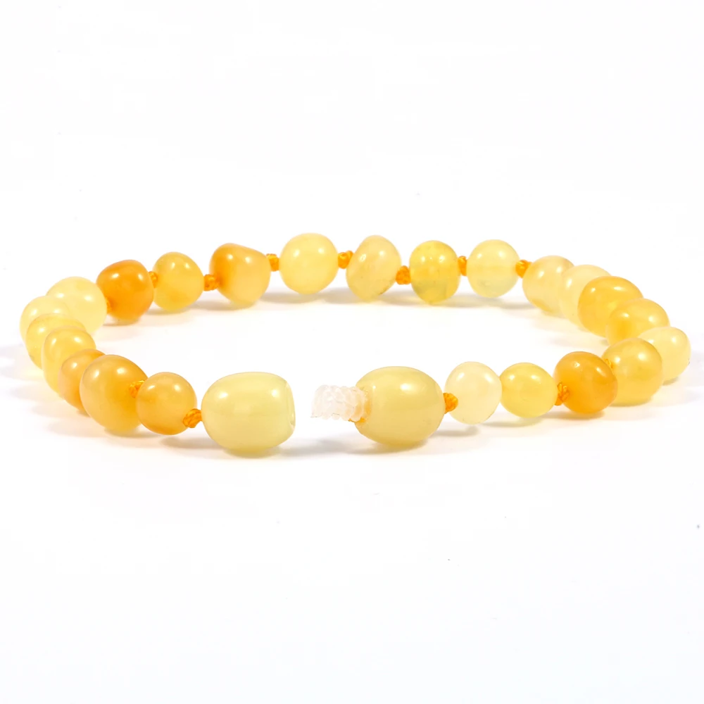 Браслеты HAOHUPO из медового янтаря реальные украшения ручной работы 14 20 см