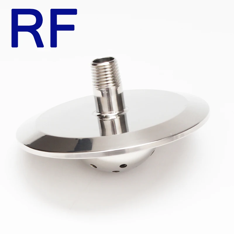 RF 3 &quotЗажимная крышка с 1/4&quot MNPT и распылительным шаром SS304 санитарная нержавеющая