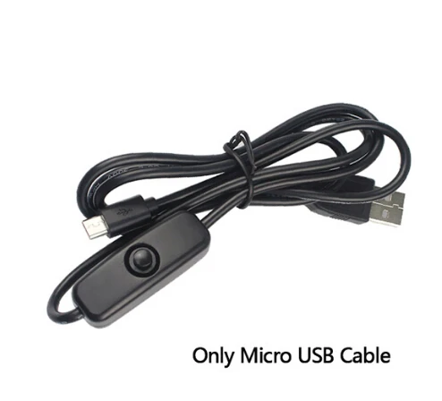 Just switch cable Для Raspberry Pi 3 AC источник питания 5V 2.5A USB зарядное устройство адаптер/переключатель вкл. Выключения микро USB кабель для Raspberry Pi 3 model B+ plus - Цвет: Just switch cable
