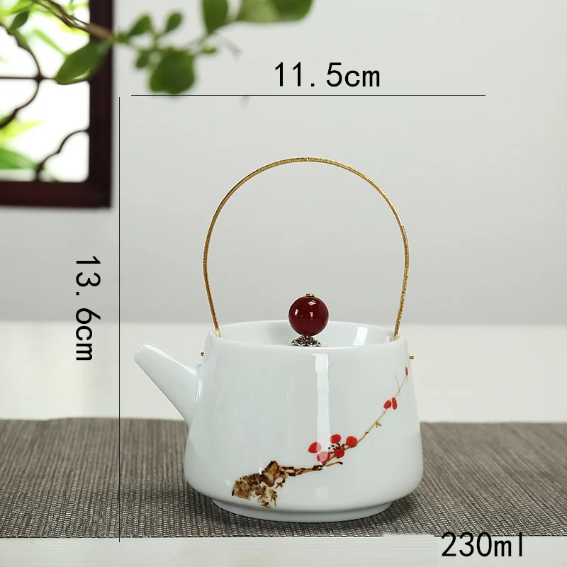 Hand-Hainted ceramic teapot kettle tea cup for puer chinese pot portable set kettles kung fu | Дом и сад