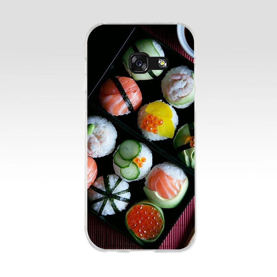 96AQ японские суши любовь Мягкий Силиконовый ТПУ чехол для телефона Samsung galaxy a3 a5 2016