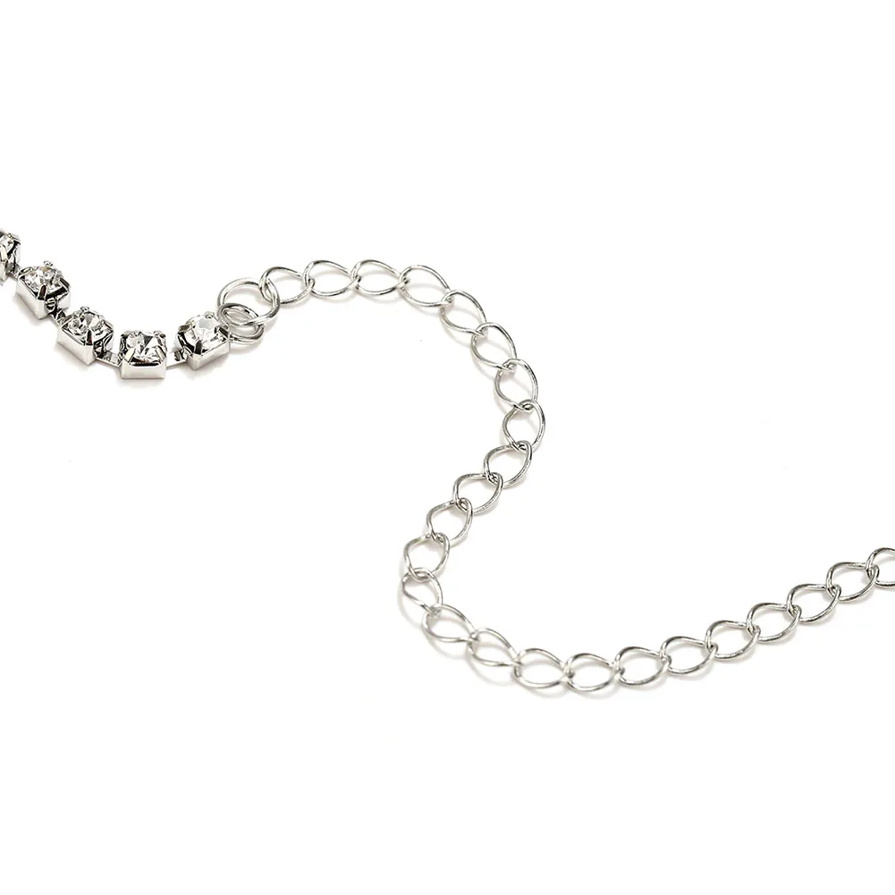 Панк блестящая Стразы цепочка-чокер с надписью Honey Cup ожерелье женское ювелирное