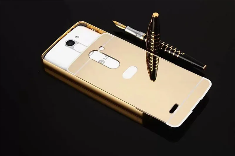 Для lg bello зеркало case покрытие металлический каркас с задней Трудная крышка Случая