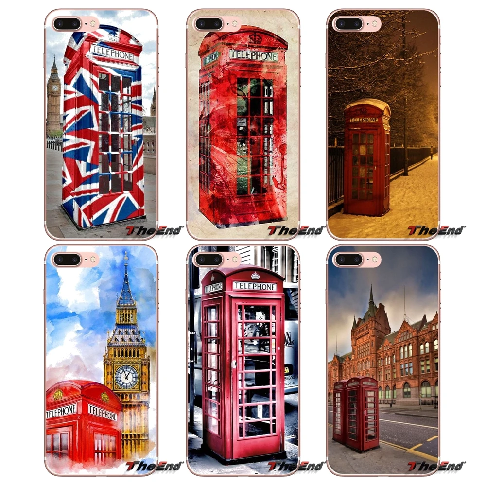 Чехол для Телефона iPhone X 4 4S 5 5S 5C SE 6 6S 7 8 Plus Samsung Galaxy J1 J3 J5 J7 A3 A5 2016 2017 Red London | Мобильные