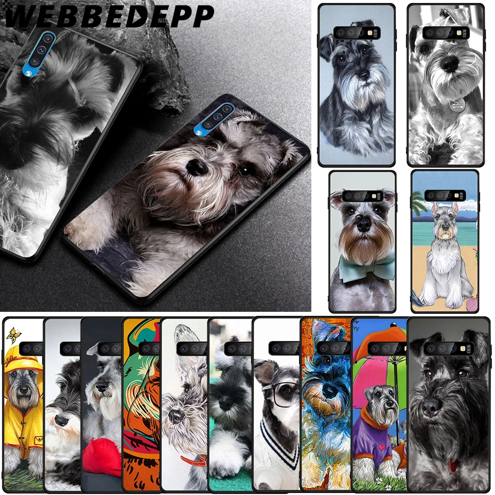 WEBBEDEPP мягкий чехол из ТПУ с изображением милой собаки шнауцера для Samsung Galaxy S6 S7 Edge