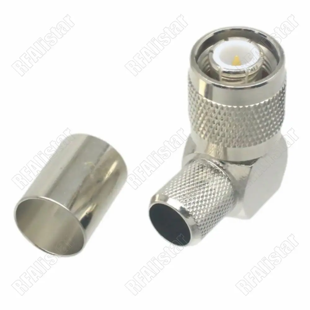 10 шт. TNC штекер прямоугольный обжимной RF разъем для RG214 RG213 RG8 LMR400 7D-FB коаксиальный