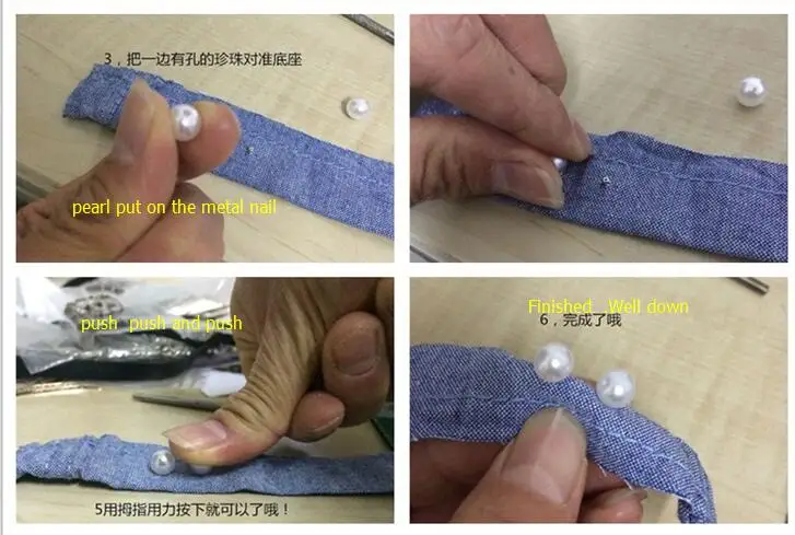 100 шт. модные аксессуары для одежды DIY перламутровая Кепка трубчатые кожаные