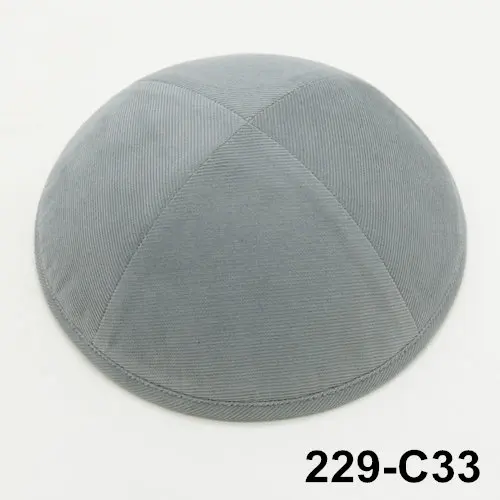 229c33 Kippot кипа головные уборы Skullies вельветовые Yarmulke 19cmBeanies еврейская шляпа-Кепка с черепом - Цвет: 229c33