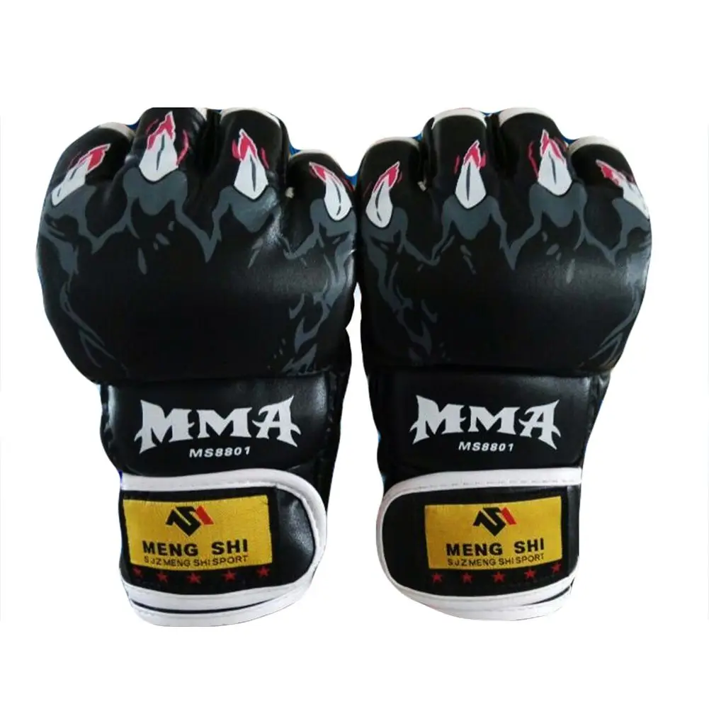 Новые боксерские перчатки из искусственной кожи для борьбы с ММА тренировочные