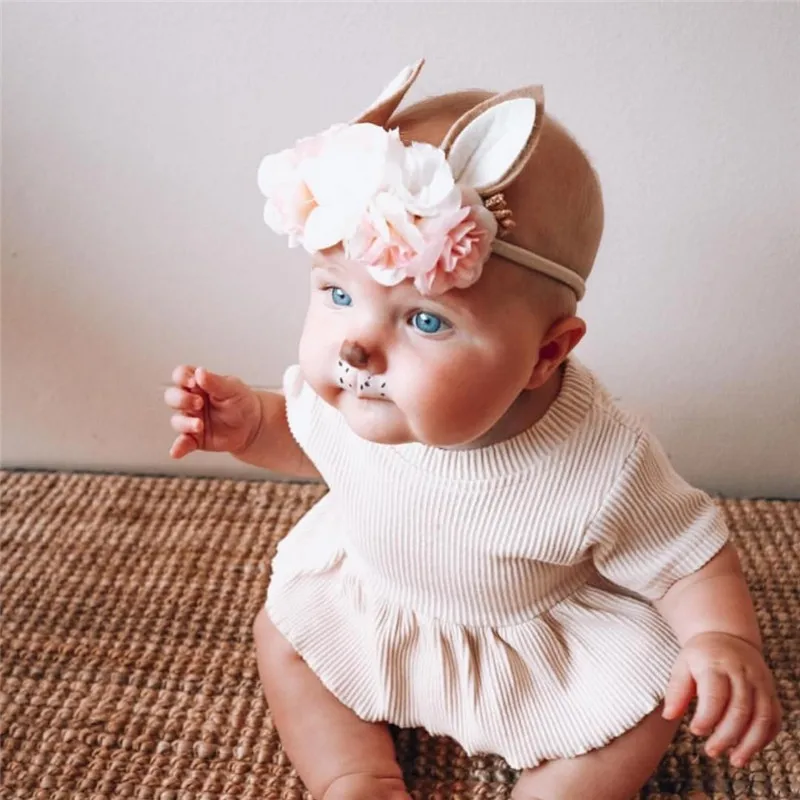 Комплект из 3 предметов для новорожденных девочек и мальчиков однотонный топ с