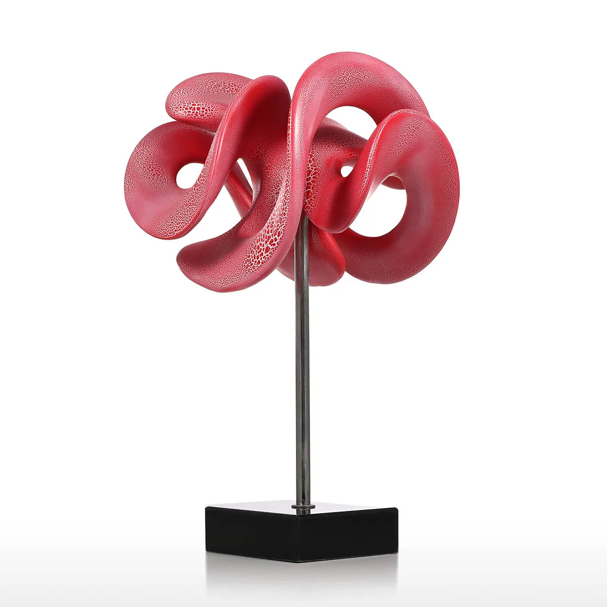 Тропа мыслей цифровая скульптура трендовая абстрактная красный и белый