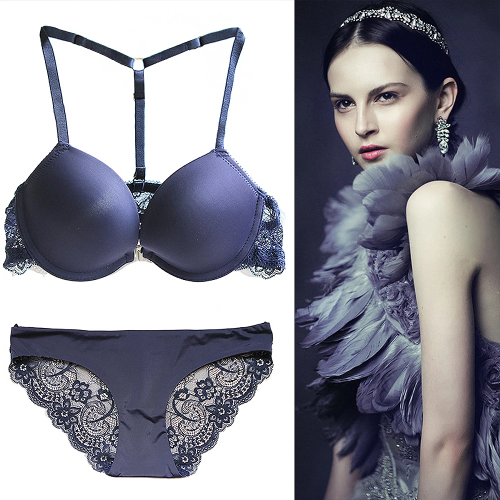 Новые модные сексуальные комплекты с бюстгальтером пуш ап нижнее белье тонкими