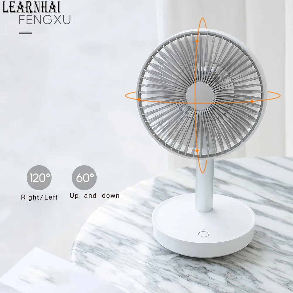 LEARNHAI P19 Портативный DC 5 в маленький настольный USB 5 лопастей кулер вентилятор охлаждения USB Батарея мини Супер бесшумные вентиляторы для дома и офиса
