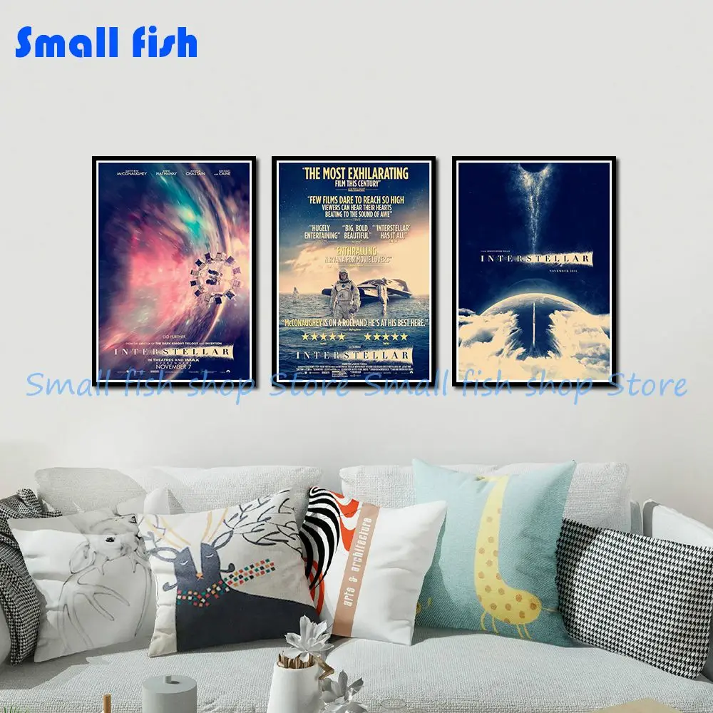 

Interstellar A Home Furnishing decoration Kraft Movie Poster Drawing core Wall stickers 42*30cm