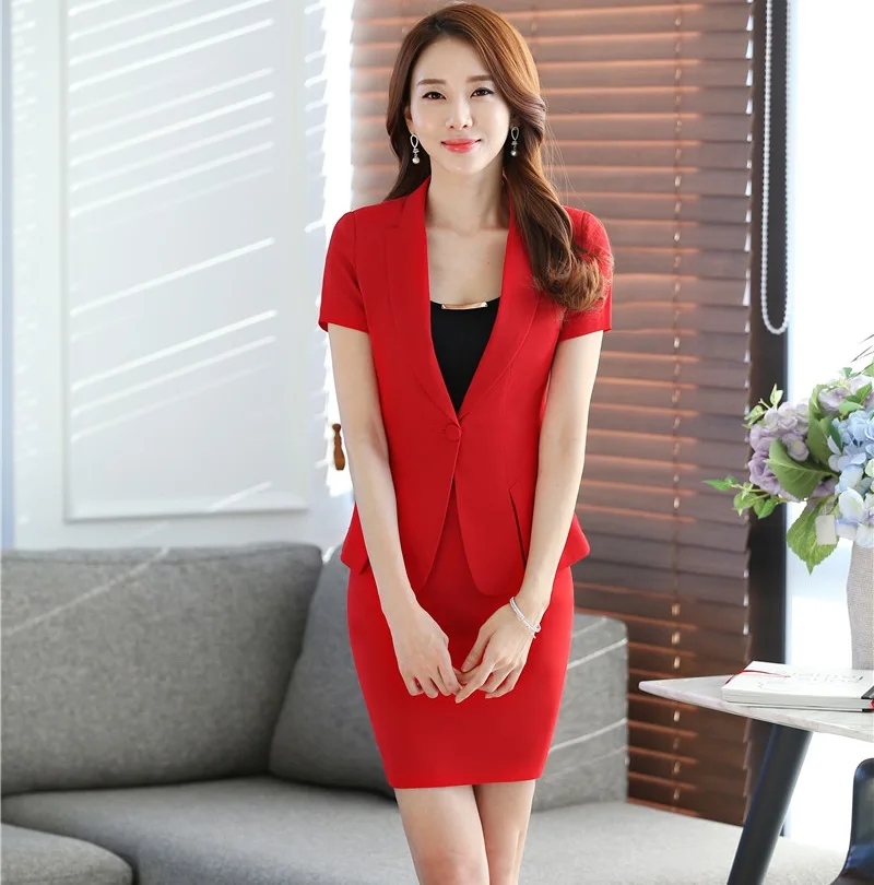 Профессиональные Деловые женские рабочие костюмы размера плюс куртки и юбки 2016