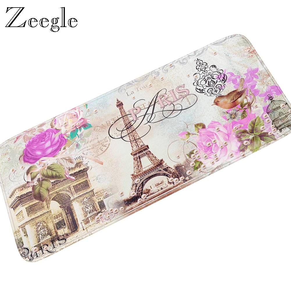 

Длинный кухонный коврик Zeegle, ковер для ванной, напольный коврик, впитывающий пол для спальни, гостиной, современный кухонный коврик