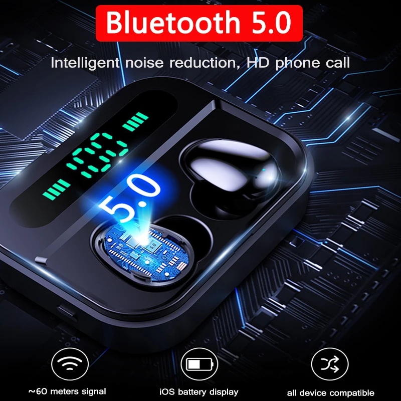 Bluetooth наушники X7 TWS fone de ouvido стерео бас шумоподавление Гарнитура