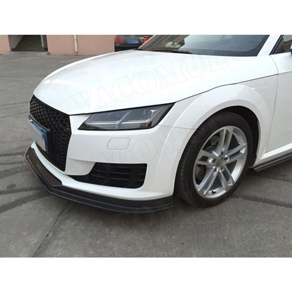 Спойлер переднего бампера из углеродного волокна для Audi TT TTS TTRS 2014-2017 BT Style Head Chin