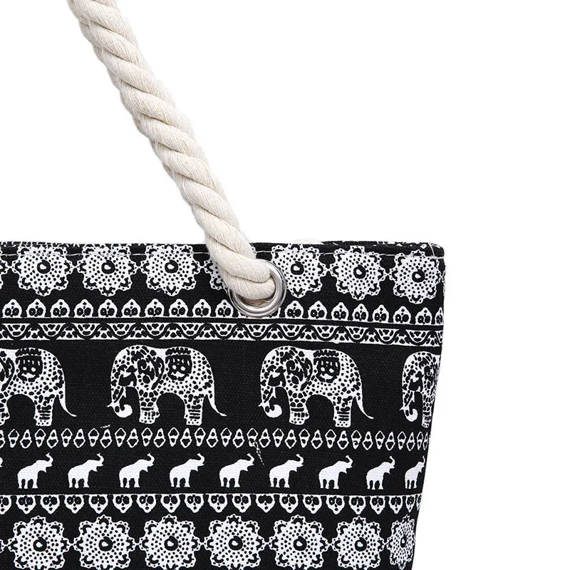 Национальная модная женская Холщовая Сумка большой емкости Пляжная сумка