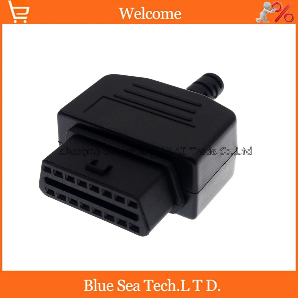 16-контактный разъем OBD2 (с винтом и т. д.) для тестирования ECU OBD OBDII | Обустройство