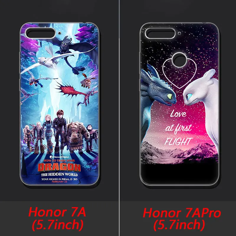 Горячий Как приручить дракона Мягкий силиконовый чехол для телефона huawei Honor 20 20i 10 9 8 Lite 8X 8C 8A 8S 7S 7A Pro View 20 Fashion