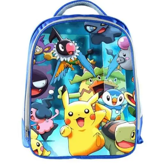 13 дюймов Mochila Pokemon Pikachu рюкзак для мальчиков школьные сумки детские повседневные